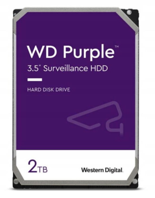 Sistem supraveghere Western Digital 2 TB WD Purple Surveillance Internal Hard Drive HDD - SATA 6 Gb/s, 64 MB Cache, 3.5" - WD40PURZ