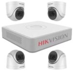 Kit Sistem Camere supraveghere Hikvision Turbo HD 1080P cu 4 camere cu IR 20 m, vizualizare pe internet